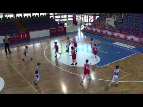 SŠB Pardubice - TOROLA Basket Team Příbor (Národní finále U11 miniMIX, skupina A, Brno, 22.4.2016)