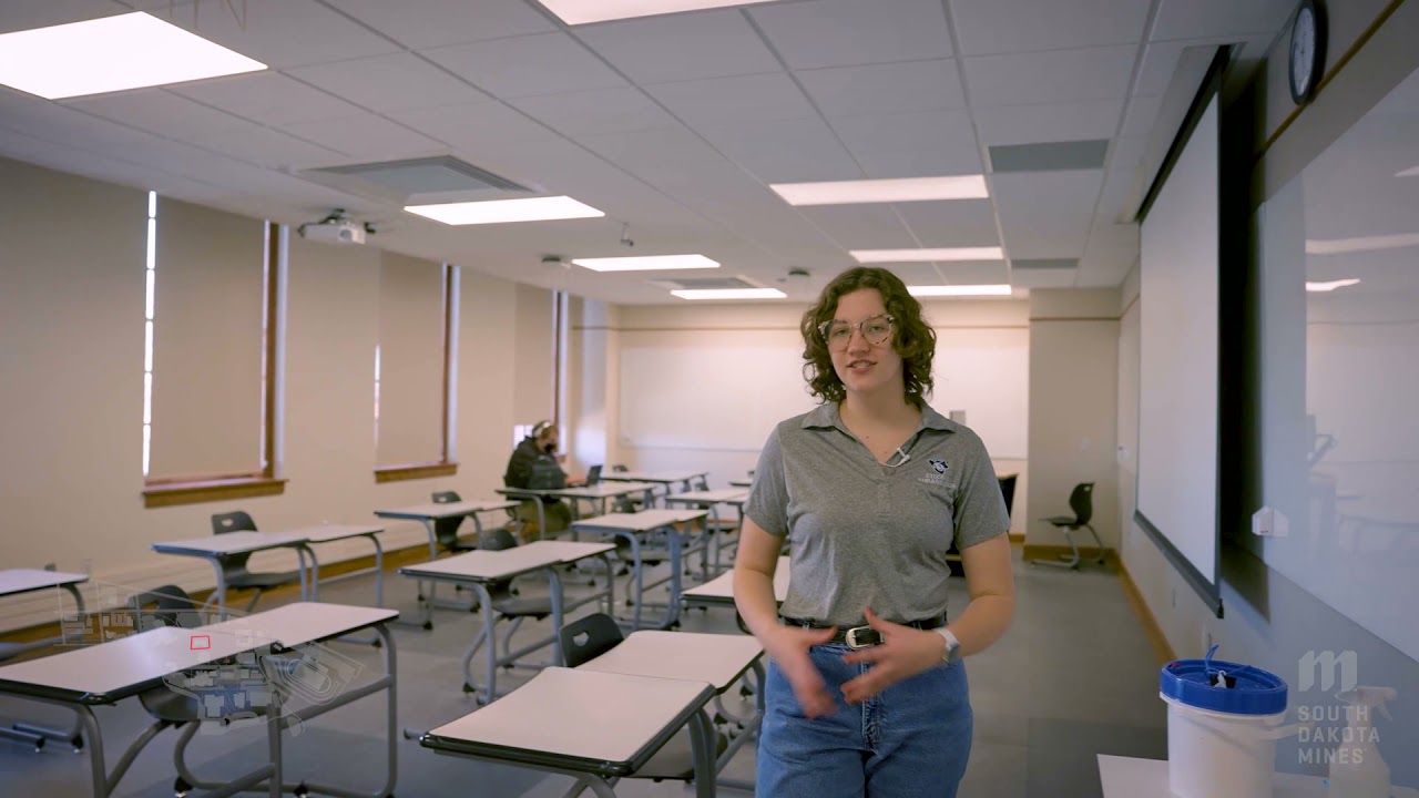 Guided Virtual Tour of the Classroom Building on the South Dakota Mines Campus