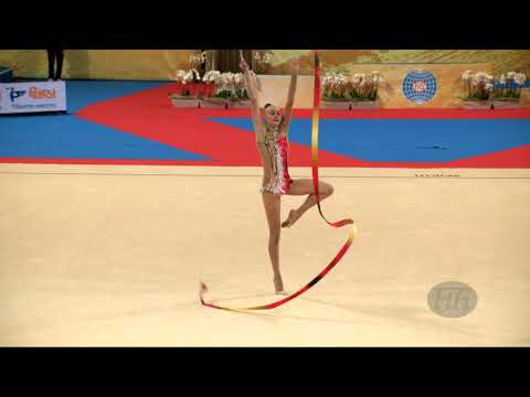 USMANOVA Nurinisso (UZB) - 2018 Rhythmic Worlds, Sofia (BUL) - Qualifications Ribbon