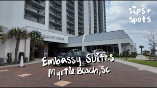 Embassy Suites Myrtle Beach Hotel Review | Hilton Oceanfront Resort Stay ☀️