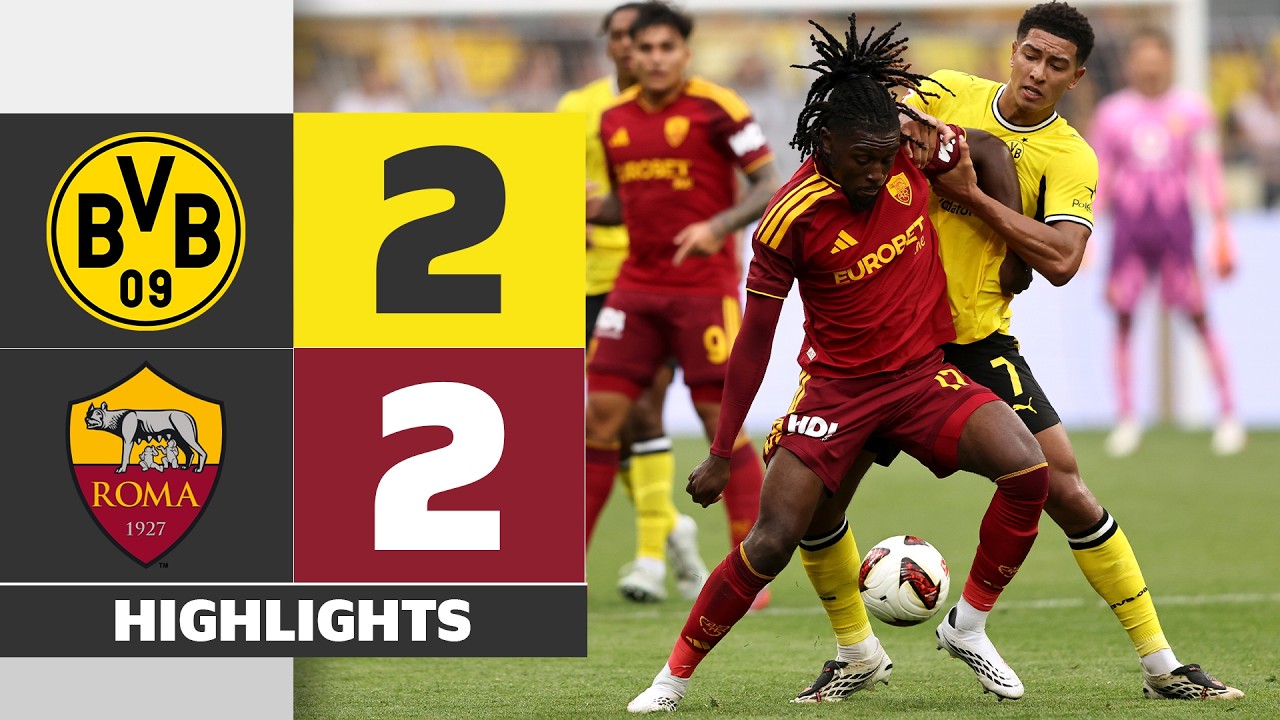 Borussia Dortmund vs. AS Roma 2-2 | Highlights Friendly Match