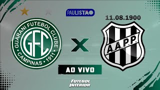 🔴 GUARANI X PONTE PRETA | DÉRBI 213 | 31/01/26 - CAMPEONATO PAULISTA SÉRIE A1 - [AO VIVO]