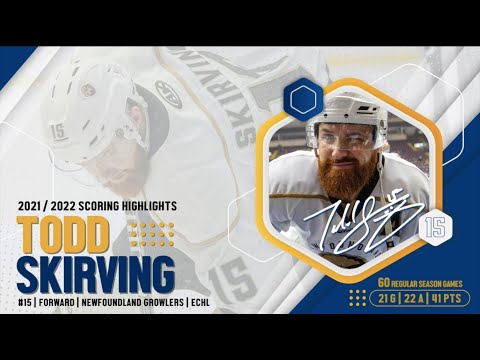 Todd Skirving | 2021/22 | Scoring Highlights | Newfoundland Growlers