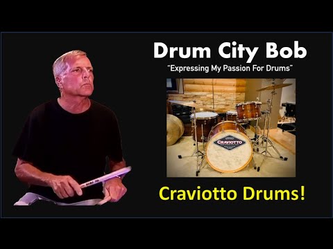 Craviotto Drum Kit - Walnut With Cherry Inlay