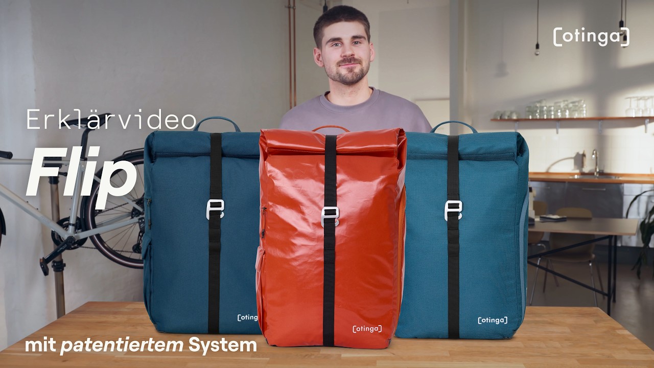otinga Flip V3 I Fahrradtasche & Rucksack I umgebaut in 3 Sekunden