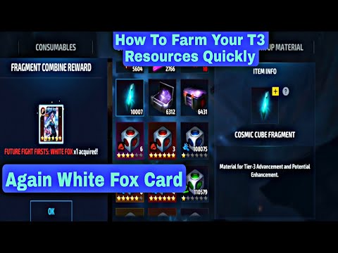 Again White Fox Card | How To Farm Your T3 Resources Quickly - Marvel Future Fight