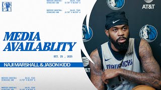 Naji Marshall & Jason Kidd | Post Practice Media Availability | 10/25/25