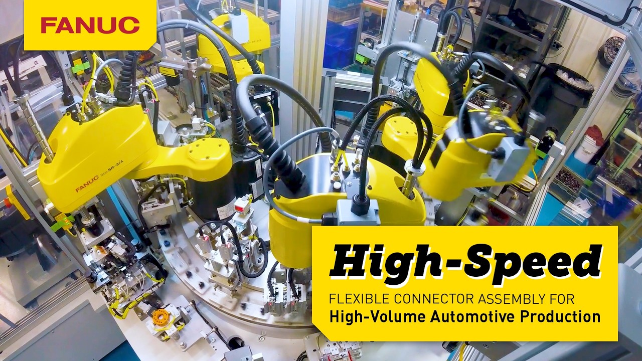 High-Speed Automotive Connector Assembly with FANUC SCARA Robots