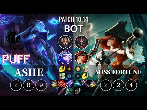 IG Puff Ashe vs Miss Fortune Bot - KR Patch 10.14
