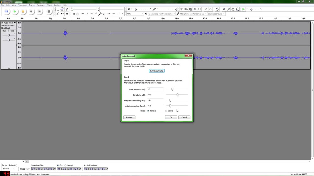 How to Quickly Clean Up Audio Using Audacity (Background Noise etc)