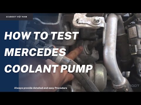 How to test Mercedes Coolant Pump.