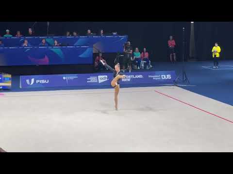 Fisu Games 2025 Rhythmic gymnastics-Khrystyna Pohranychna (UKR) All-around qualification Clubs