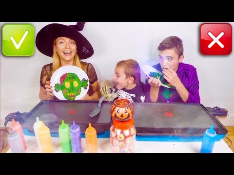 1H DE PANCAKE ART CHALLENGE !!! : Clown tueur, Zombie, Citrouille, Fortnite - Compilation Swan & Néo