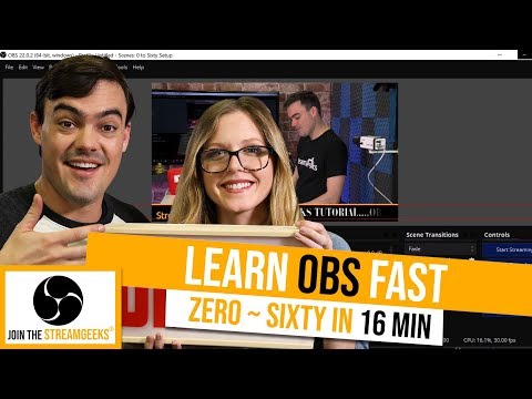 Learn OBS Quickly - Open Broadcaster Software Tutorial - YouTube