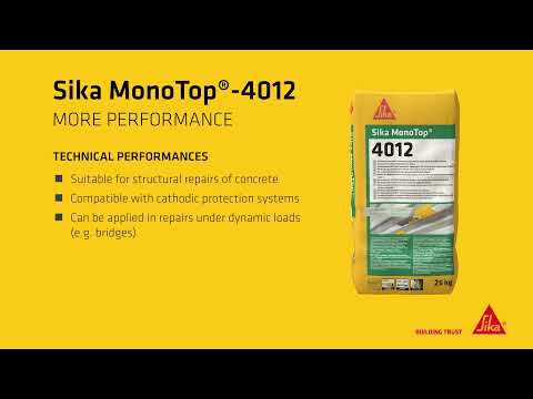 High Durability plus reduced carbon footprint - Sika MonoTop®-4012