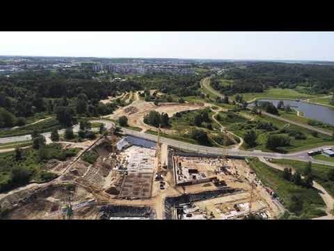 Budowa osiedla Alfa Park na Jasieniu. Zabudowa okolicy PKM Gdańsk Jasień
