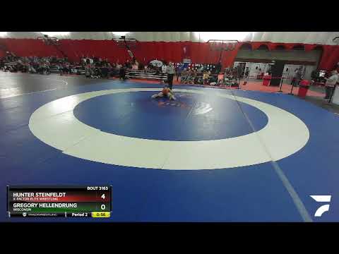 97 Lbs Cons. Round 2 - Hunter Steinfeldt, X-Factor Elite Wrestling Vs Gregory Hellendrung, Wiscons