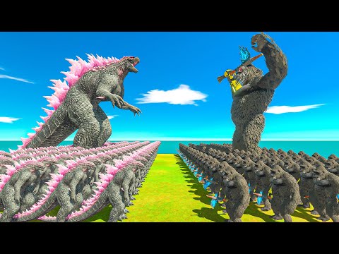 Growing Evolved Godzilla vs King Kong Size Comparison - ARBS