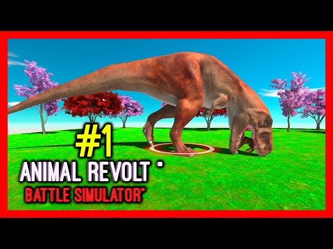 Animal Revolt Battle Simulator - Giant T-rex vs every unit ( part #1 )