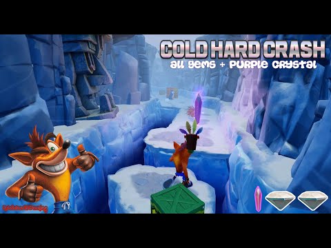 Crash Bandicoot 2 N. Sane Trilogy : Gameplay #26 (Cold Hard Crash) - All Gems (Purple/White x2)