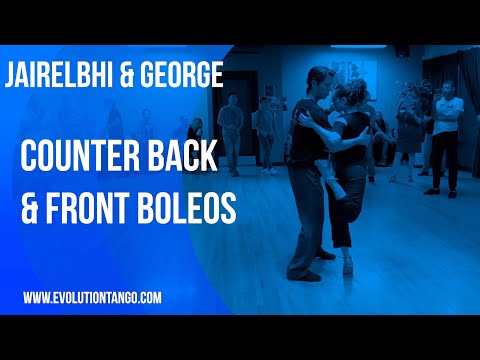 Counter back and front boleos on the "odd leg"-right leg in George and Jairelbhi's advanced class