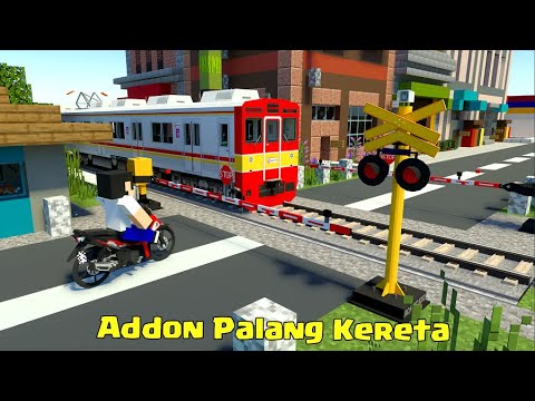 Addon Palang Kereta Otomatis Keren di MCPE