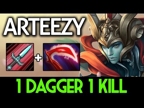 Arteezy DOTA 2 [Phantom Assassin] WTF 1 Dagger 1 Kill