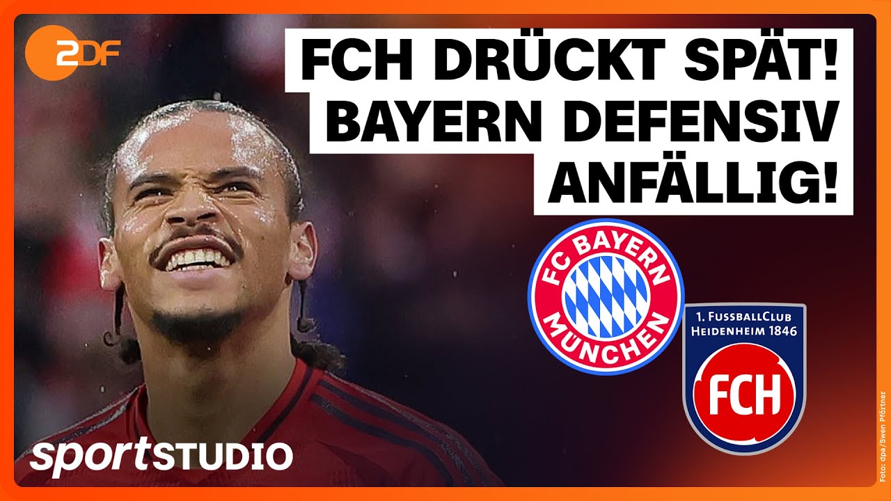 FC Bayern München – 1. FC Heidenheim | Bundesliga, 13. Spieltag Saison 2024/25 | sportstudio