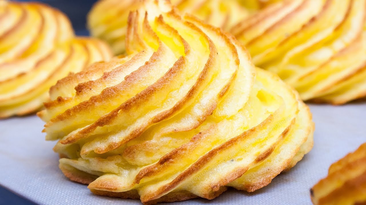 гарнир герцогиня из картофельного пюре. картофель герцогиня. пюре на праздничный стол. картофель пюре герцогиня. картофель герцогиня.