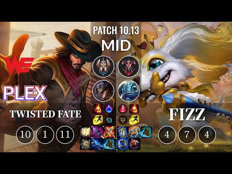 WE Plex Twisted Fate vs Fizz Mid - KR Patch 10.13