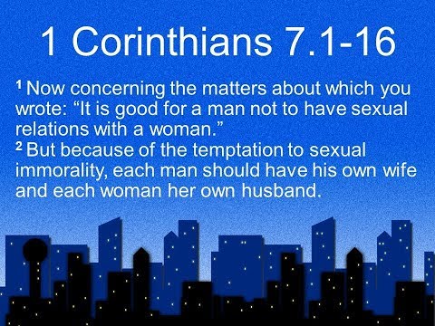 1 Corinthians 7:1-16