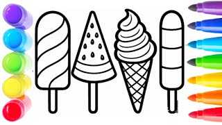 How to Draw Ice Cream 🍦 | Easy Ice Cream Drawing Step by Step for Beginners & Kids