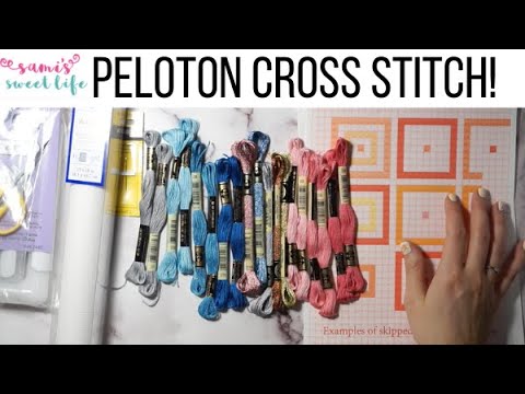 A YEAR LONG CROSS STITCH PROJECT FOR 2022 | Peloton Workout Tracker Design & Supply Haul