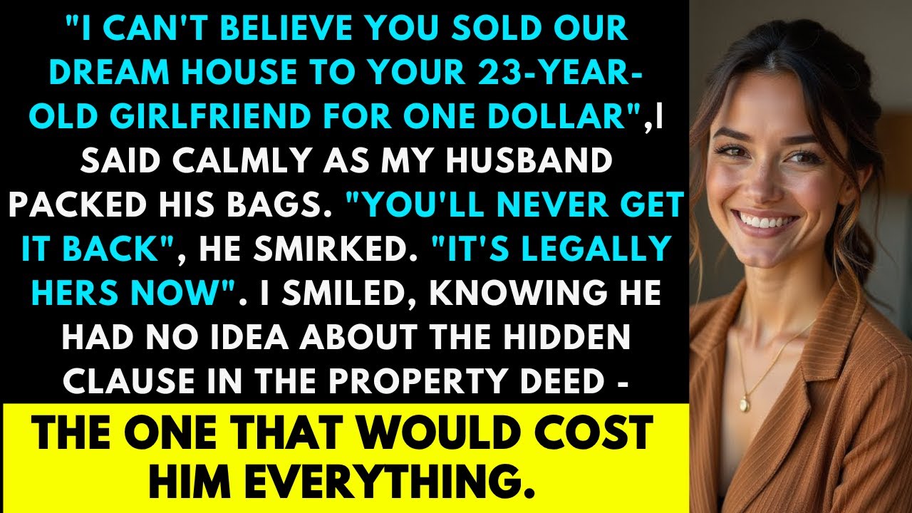 My Husband Sold Our Dream House to His Mistress for $1, But He Didn’t Know What I Had Found Out.