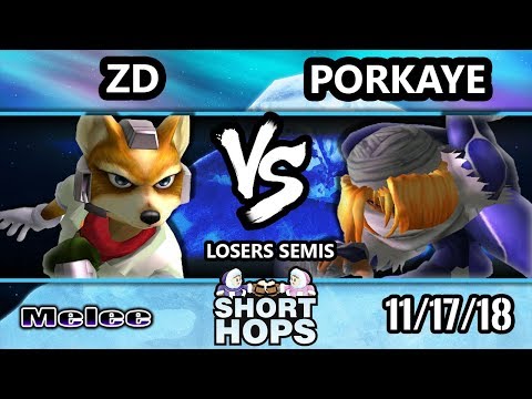 SH 2 SSBM - Porkaye (Sheik) Vs. Demise | ZD (Fox) - Smash Melee Losers Semis
