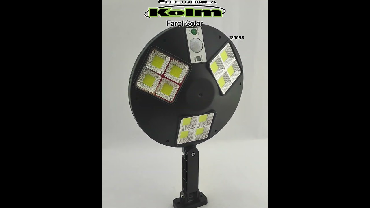 Farol Solar 12 Placas COB LED con sensor de movimiento, LF-1758 COD-123848