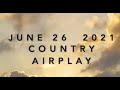 Billboard Top 60 Country Airplay Chart June 26 2021