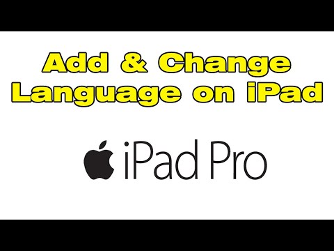 How to Add and Change Language on iPad Switch Language