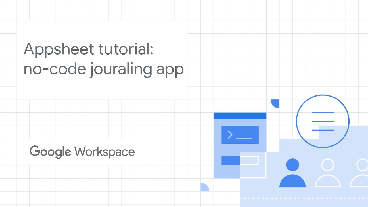 Video explaining how to use Appsheet to create a no-code journaling app.