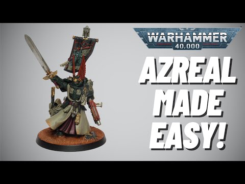 How to paint Azreal for Dark Angels from the Wrath of the Soul King box! Suitable for beginners!