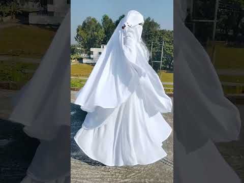 YouTube · Mahfuja's World  — Tampil anggun dengan hijab putih full collation, vibe yang tak pernah salah! ✨💖 Cek kolek...