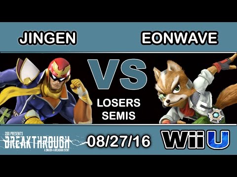 2GG: Breakthrough - Jingen (Falcon, Marth) Vs. LH | Eonwave (Fox) Losers Semis - Smash Wii U