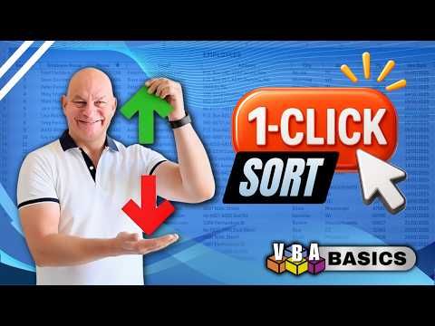 Excel Pro Tip: The One-Click Way to Sort Data For VBA Newbies + FREE Download