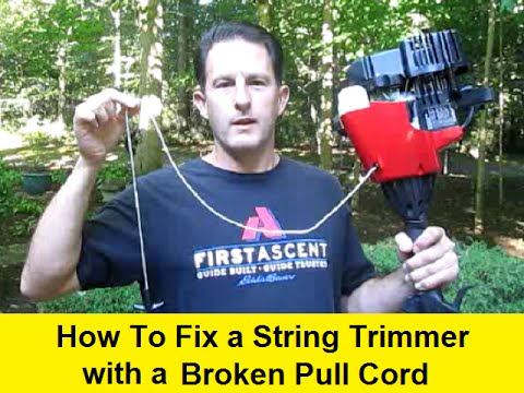 How to Fix a String Trimmer With a Broken Pull Cord Instructables