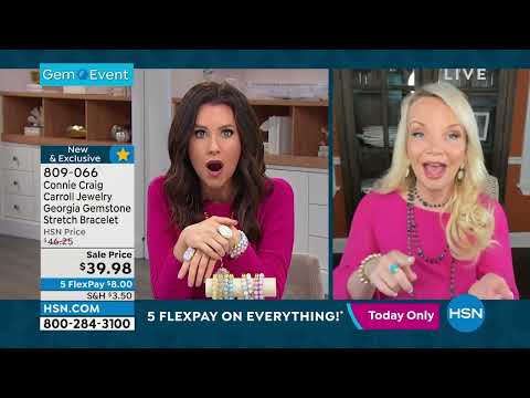 Connie Craig Carroll Jewelry Georgia Gemstone Bead Stret...