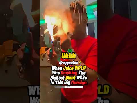 WHEN JUICE WRLD WAS IN THIS MANSION LIGHTING A MASSIVE BLUNT LISTENING TO HIS UNRELEASED…