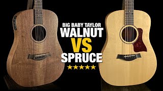 Video thumbnail for Big Baby Taylor (BBTe) - Walnut VS Spruce by Acoustic Letter