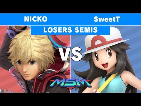 MSM 180 - Nicko (Shulk) vs SweetT (Pkmn Trainer) Losers Semis - Smash Ultimate