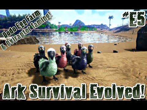 Xbox One - Ark Survival Evolved - S1E5 - Dodo Farm & Oviraptor Taming!
