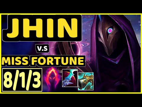 YUUKI60 (JHIN) vs MISS FORTUNE - 8/1/3 KDA BOTTOM ADC GAMEPLAY - EUW Ranked MASTER